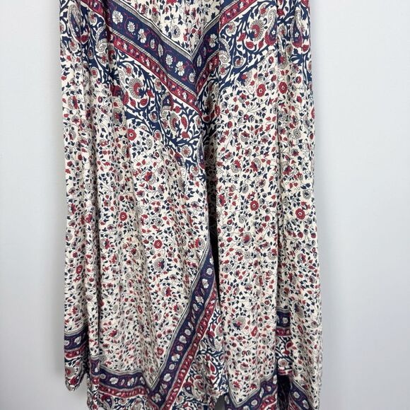 ROSETTA GETTY | Floral Sleeveless Handkerchief Skirt Midi Dress Women’s Size S - Picture 7 of 11